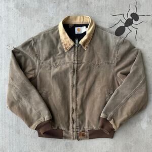 Vintage Y2K Carhartt brown Santa Fe work wear jacket